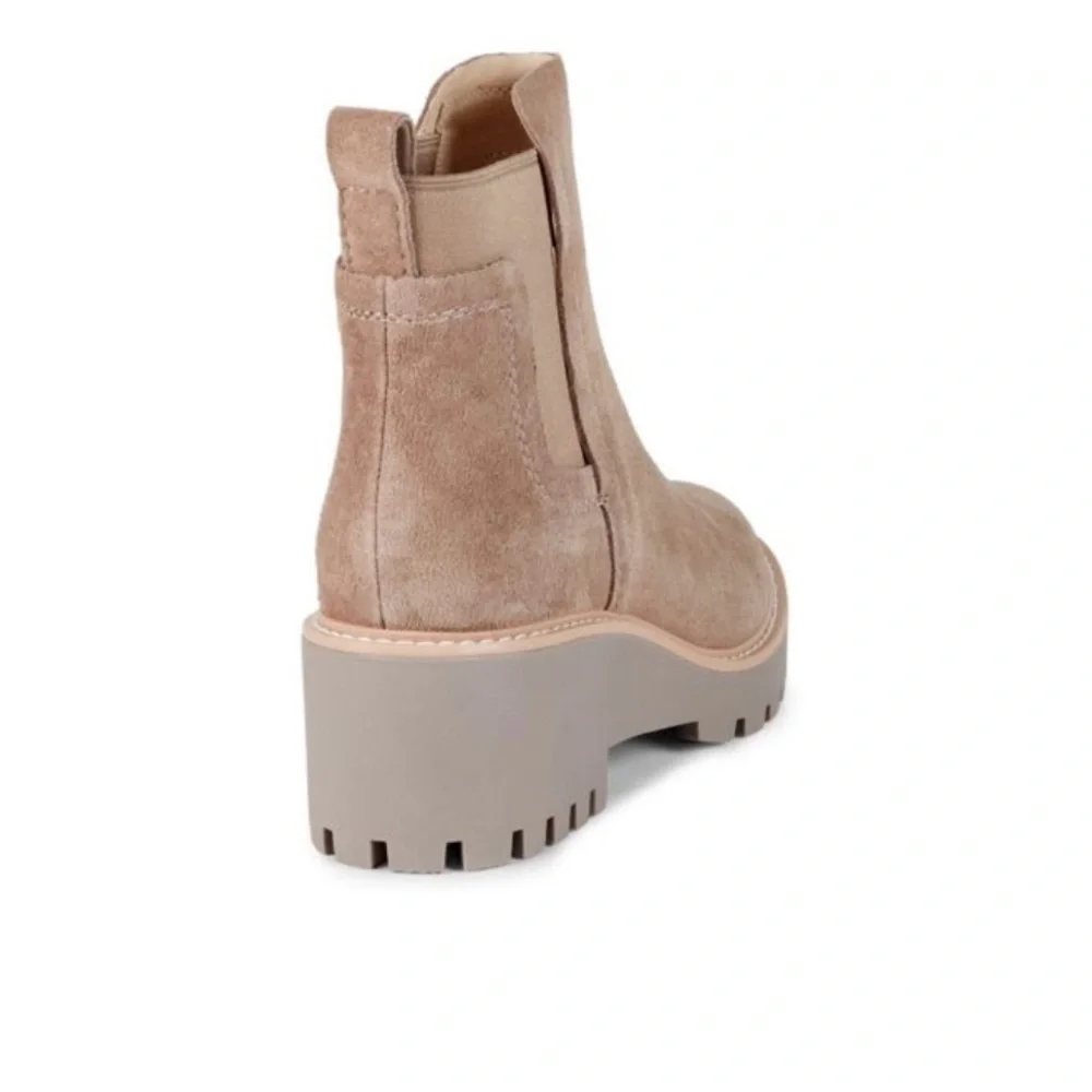 DOLCE VITA Haily Suede Pull-On Block‎ Heel Boots size 9.5 NWT